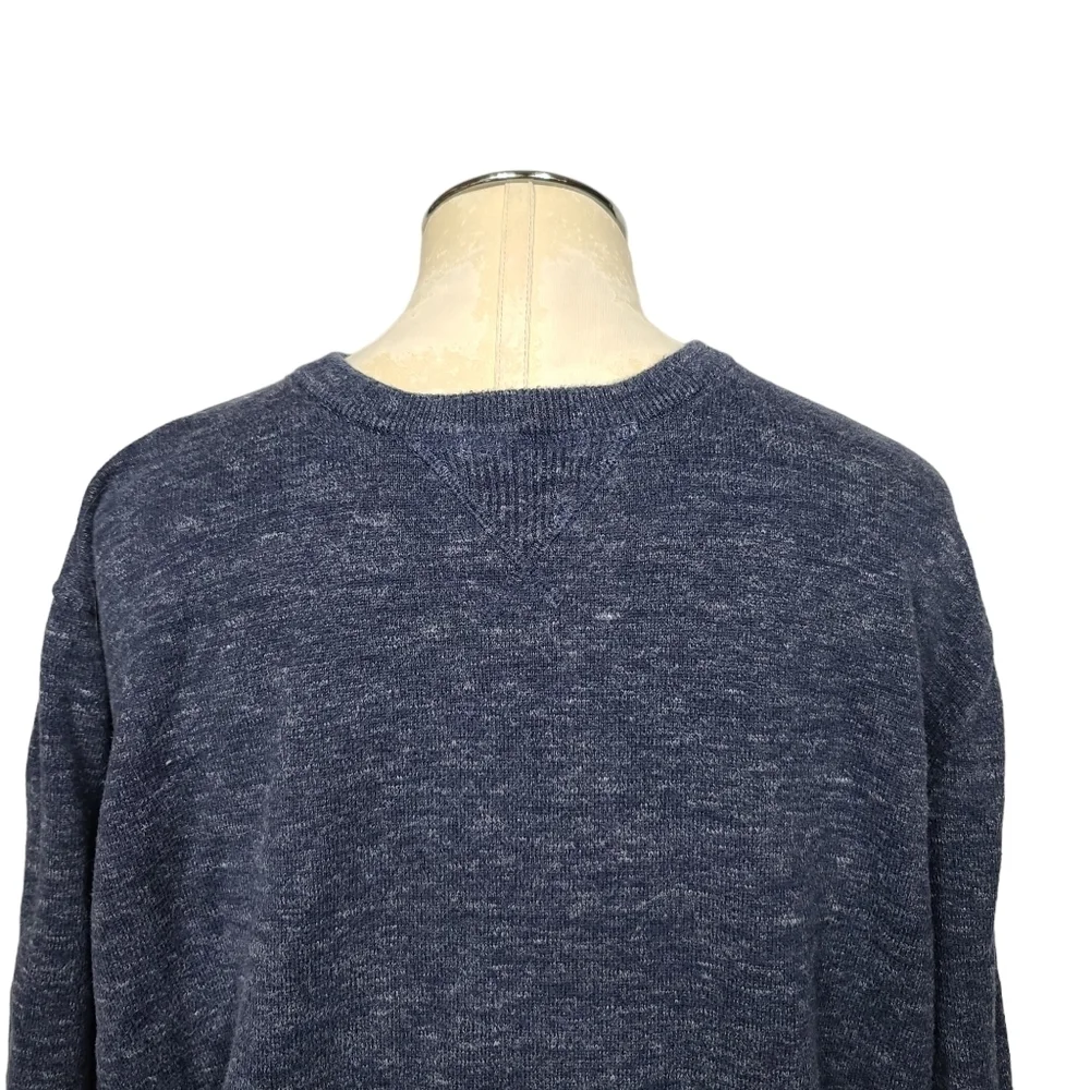 J. Crew Factory Crewneck Blue Men's Cotton Sweater XL